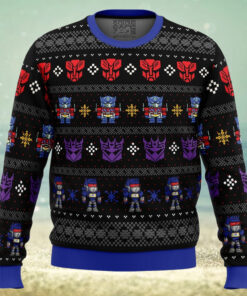 Xmas in Disguise Transformers Ugly Christmas Sweater