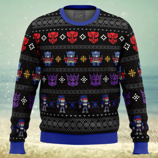Xmas in Disguise Transformers Ugly Christmas Sweater