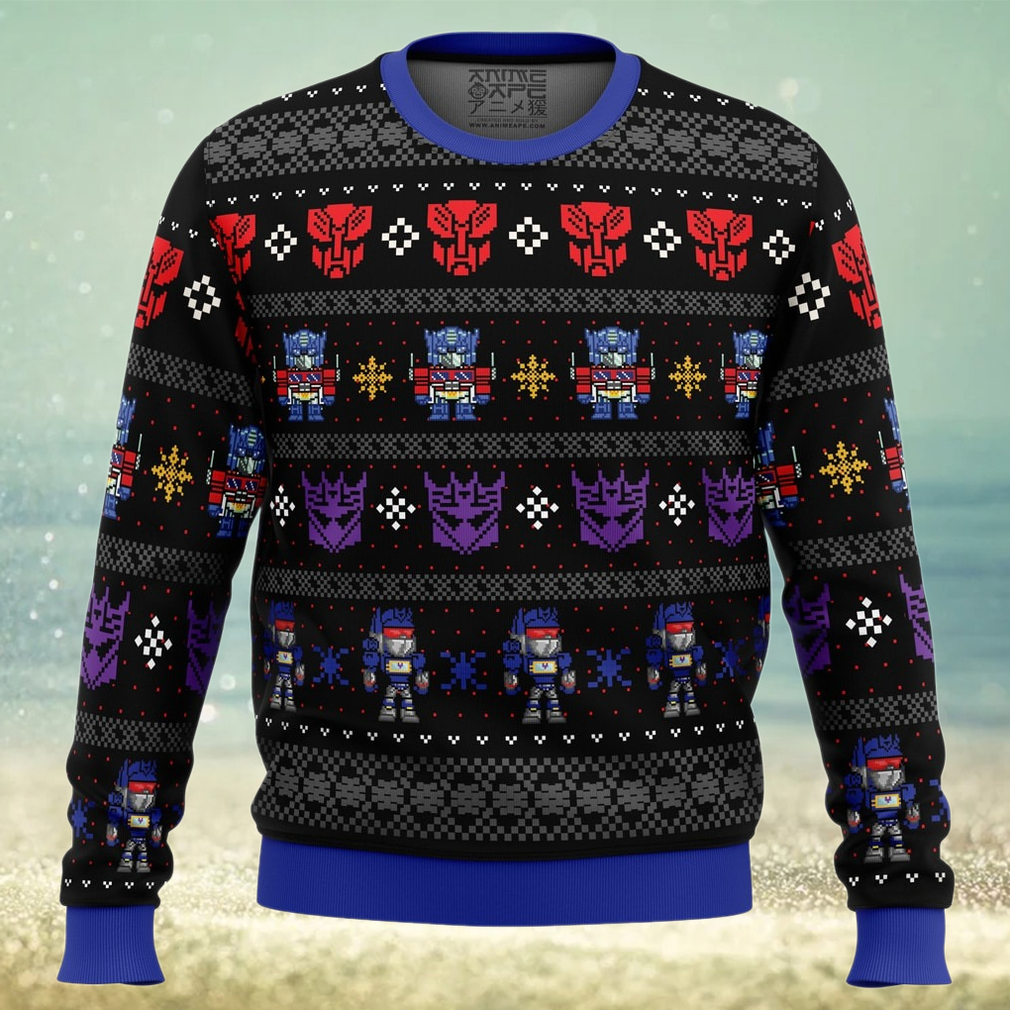 Xmas in Disguise Transformers Ugly Christmas Sweater Xmas in Disguise Transformers Ugly Christmas Sweater