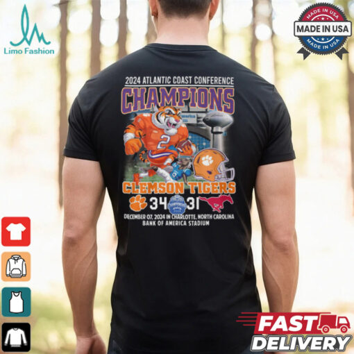 2024 Atlantic Coast Conference Champions Clemson Tigers Shirt