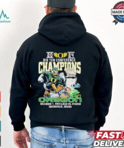 2024 Big Ten Conference Champions Oregon Ducks Mascot Shirt