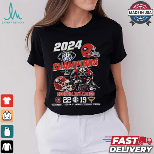2024 Champions Georgia Bulldogs 22 19 Texas Longhorn Shirt