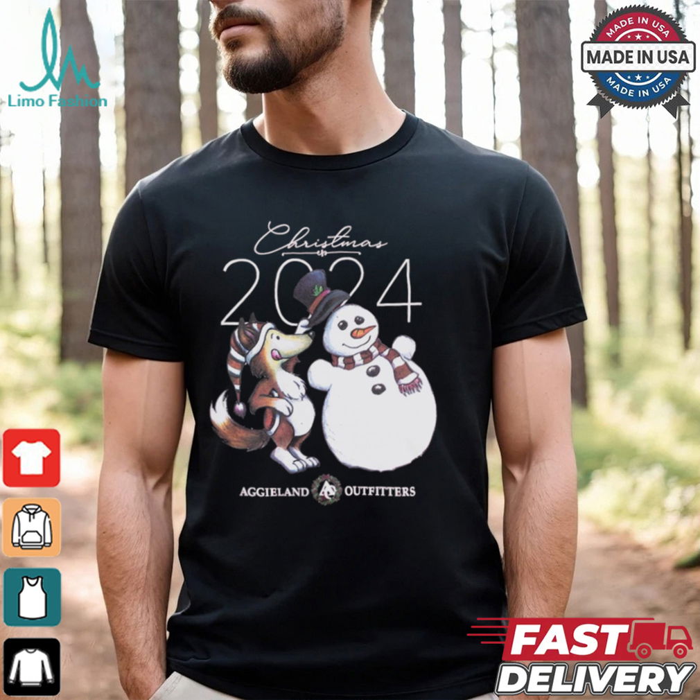 2024 Remi Christmas Fox Snowman Texas A&M Aggies Aggieland Outfitters t shirt 2024 Remi Christmas Fox Snowman Texas A&M Aggies Aggieland Outfitters t shirt