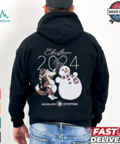 2024 Remi Christmas Fox Snowman Texas A&M Aggies Aggieland Outfitters t shirt
