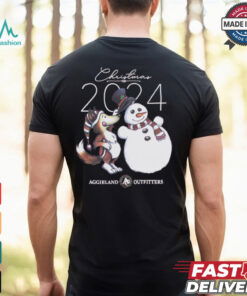 2024 Remi Christmas Fox Snowman Texas A&M Aggies Aggieland Outfitters t shirt