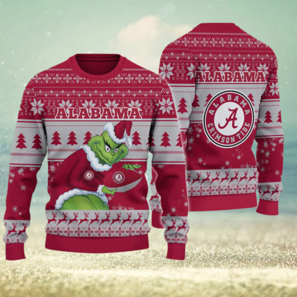 Alabama Crimson Tide Grinch Ugly Christmas Sweater Alabama Crimson Tide Grinch Ugly Christmas Sweater