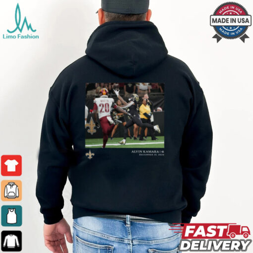 Alvin Kamara Black New Orleans Saints NFL Flash Features Week 15 T Shirt