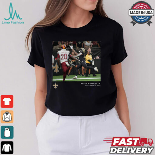 Alvin Kamara Black New Orleans Saints NFL Flash Features Week 15 T Shirt