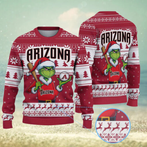 Arizona Diamondbacks Funny Grinch Christmas Sweater