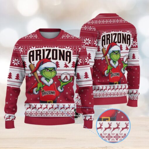 Arizona Diamondbacks Funny Grinch Christmas Sweater