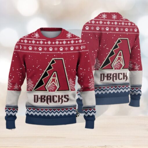 Arizona Diamondbacks Logo Christmas Wool Sweater