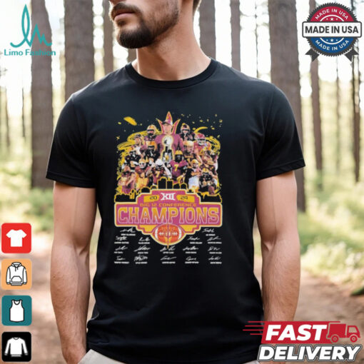 Arizona State Sun Devils Big 12 Champions Of 2024 T Shirt
