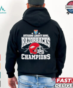 Arkansas Razorbacks 2024 Autozone Liberty Bowl NCAA Champions shirt