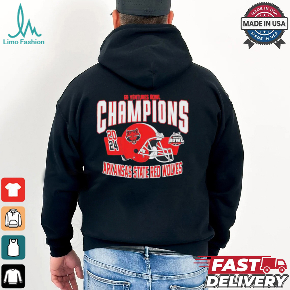 Arkansas State Red Wolves 68 Ventures Bowl Champions T Shirt Arkansas State Red Wolves 68 Ventures Bowl Champions T Shirt