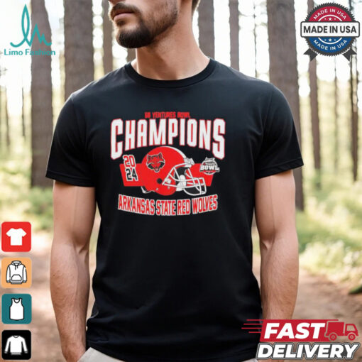 Arkansas State Red Wolves 68 Ventures Bowl Champions T Shirt