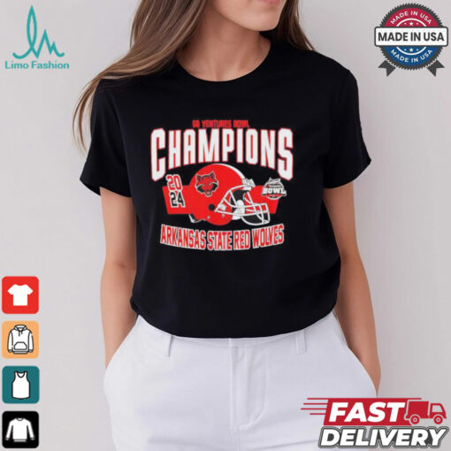 Arkansas State Red Wolves 68 Ventures Bowl Champions T Shirt