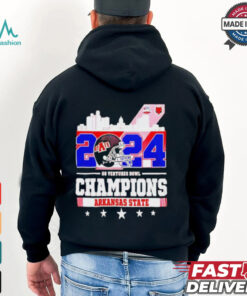 Arkansas State Red Wolves Football 68 Ventures Bowl Champions 2024 City Skyline NCAAF Bowl Games 2024 2025 T Shirts