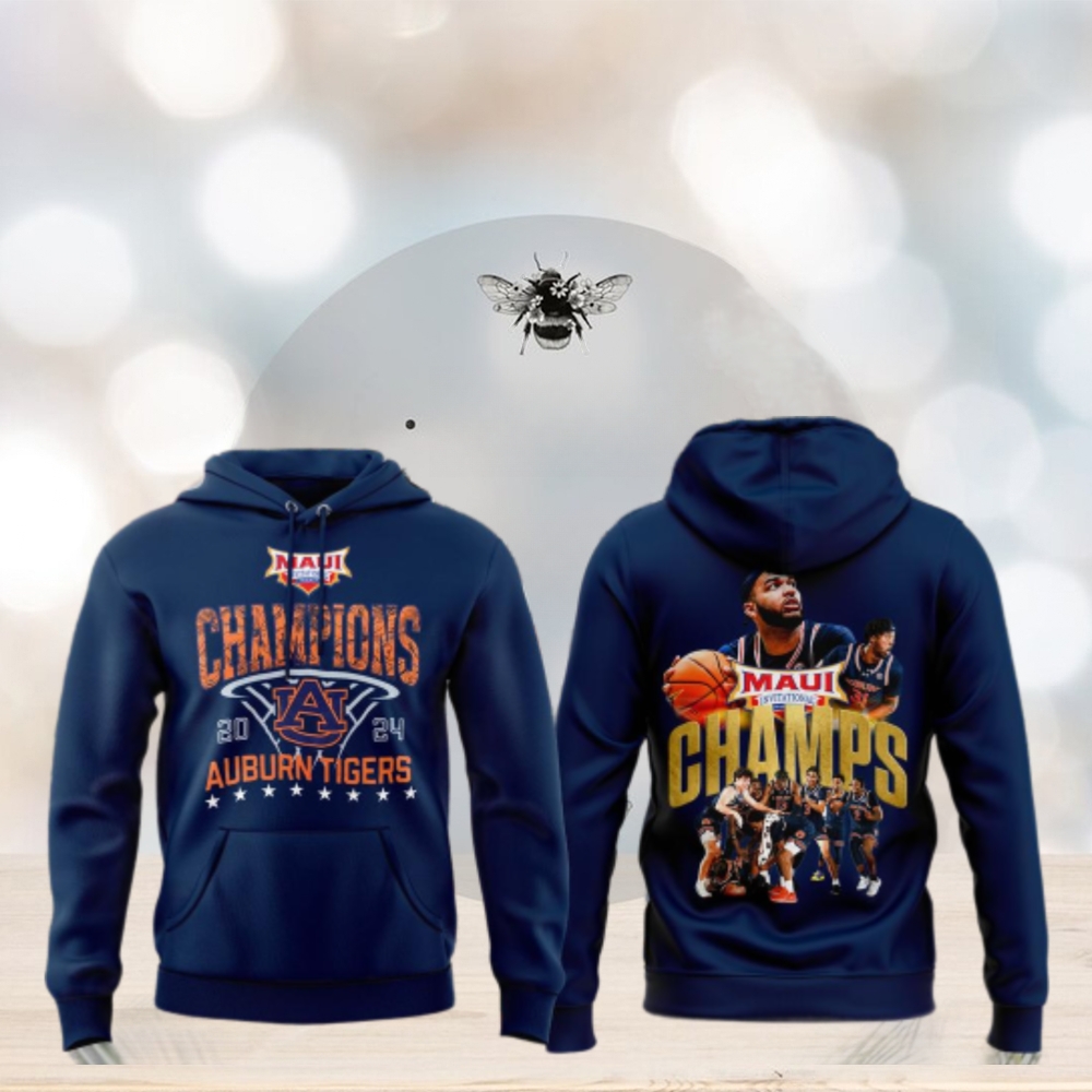 Auburn Tigers Maui Invitational Champions 2024 Hoodie, T Shirt – Blue Auburn Tigers Maui Invitational Champions 2024 Hoodie, T Shirt – Blue