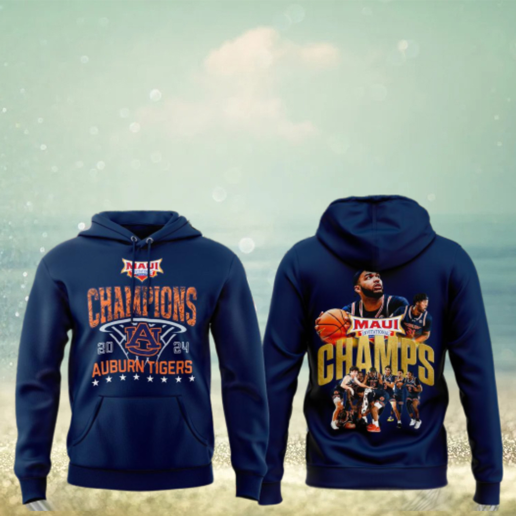Auburn Tigers Maui Invitational Champions 2024 Hoodie, T Shirt – Blue Auburn Tigers Maui Invitational Champions 2024 Hoodie, T Shirt – Blue