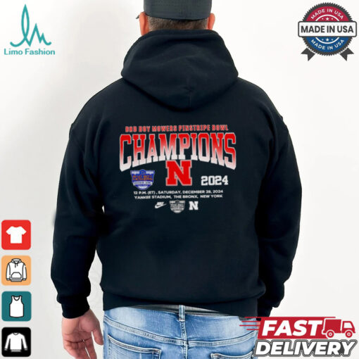 Bad Boy Mowers Pinstripe Bowl Champions 2024 Nebraska Cornhuskers shirt