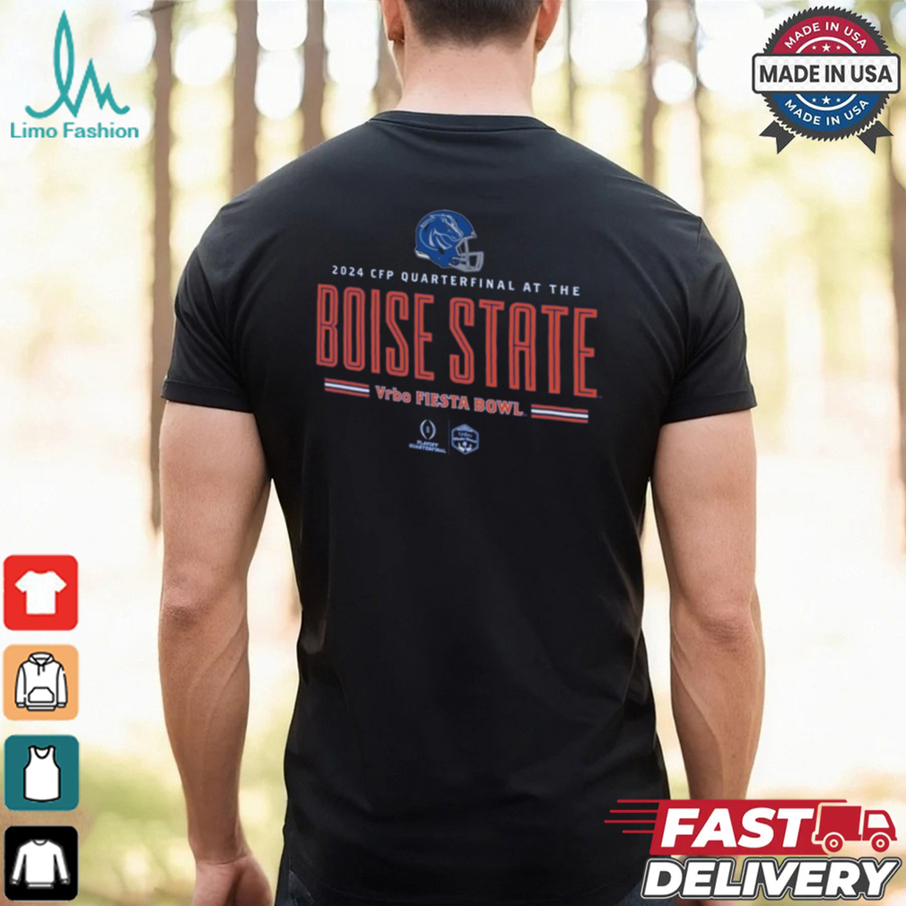 Boise State Broncos 2024 CFP Quarterfinal At The Boise State Vrbo Fiesta Bowl Schedule t shirt Boise State Broncos 2024 CFP Quarterfinal At The Boise State Vrbo Fiesta Bowl Schedule t shirt