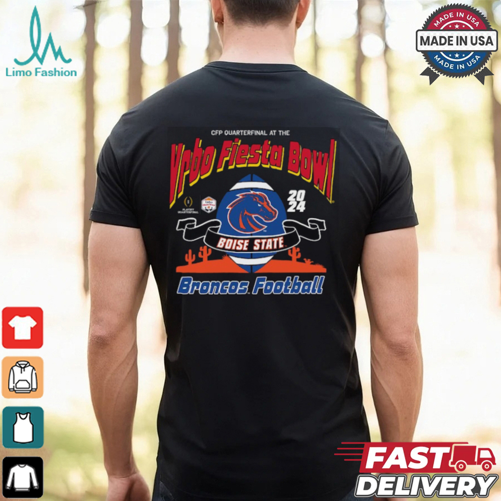 Boise State Broncos Blue 84 College Football Playoff 2024 Fiesta Bowl T Shirt Boise State Broncos Blue 84 College Football Playoff 2024 Fiesta Bowl T Shirt