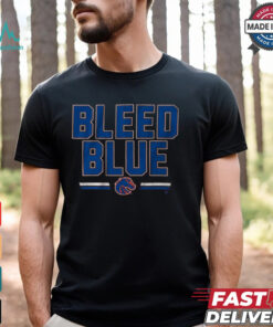 Boise State Broncos Slogan Bleed Blue t shirt