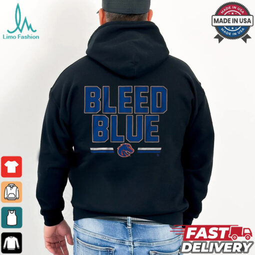 Boise State Broncos Slogan Bleed Blue t shirt