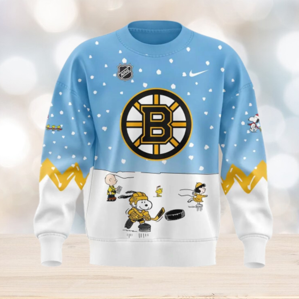 Boston Bruins x Peanuts & Snoopy Night Sweater Boston Bruins x Peanuts & Snoopy Night Sweater
