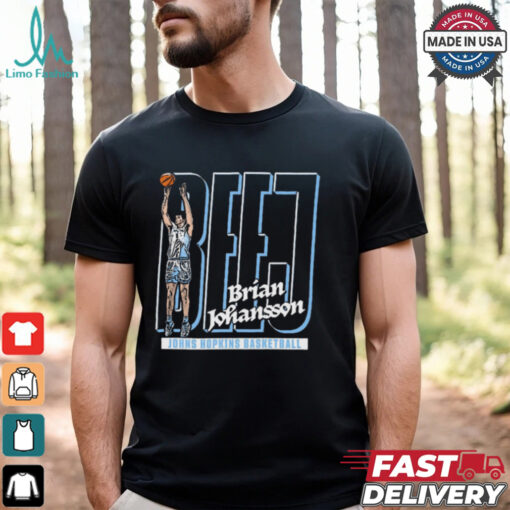 Brian Johansson Johns Hopkins Basketball Cartoon t shirt