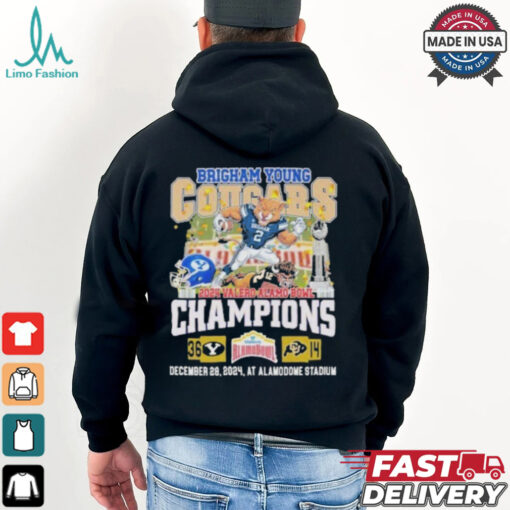Brigham Young Cougars Mascot 2024 Valero Alamo Bowl Champions Shirt