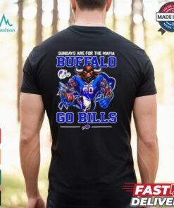 Buffalo Bills Sunday Are for the Mafia Buffalo Go Bills Mascot Shirt featuring a bold design with the 