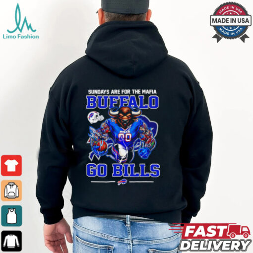 Buffalo Bills sunday are for the Mafia Buffalo go Bills mascot shirt
