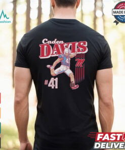 Caden Davis Ole Miss Rebels Illustrated Light Graphic t shirt