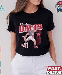 Caden Davis Ole Miss Rebels Illustrated Light Graphic t shirt