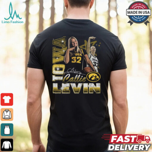 Callie Levin Iowa Hawkeyes 90s Graphic Signature t shirt