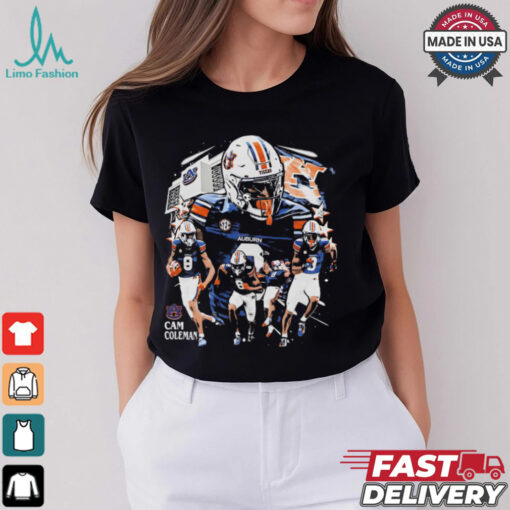 Cam Coleman Auburn Tigers NCAA football 90s graphic shirt