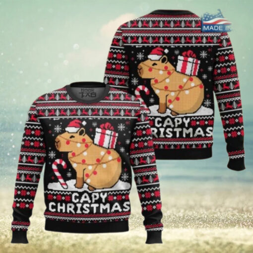 Capybara Ugly Christmas Sweater