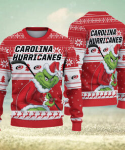 Carolina Hurricanes Grinch Christmas Ugly Sweater