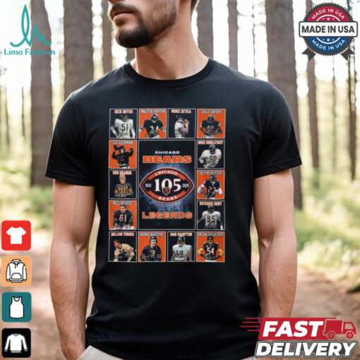 Chicago Bears 1920 2025 Legends 105 Years Shirt