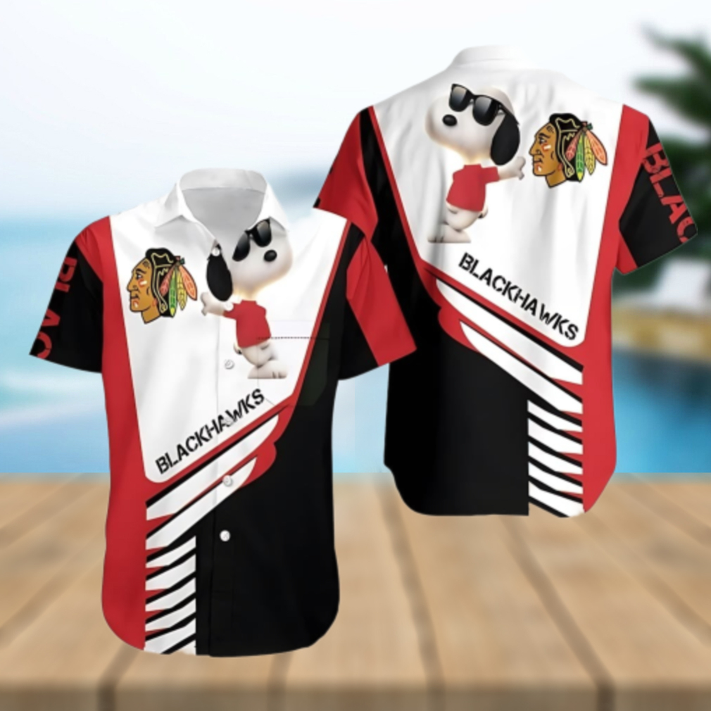 Chicago Blackhawks Snoopy Vibes Hawaiian Shirt Chicago Blackhawks Snoopy Vibes Hawaiian Shirt