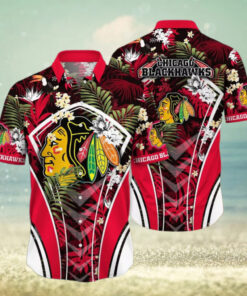 Chicago Blackhawks Tropical Fusion Hawaiian Shirt