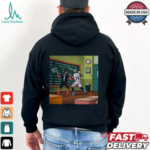 Cincinnati Bengals Vs Dallas Cowboys Who Dey The Simpsons Funday Football – December 9 Poster t shirt