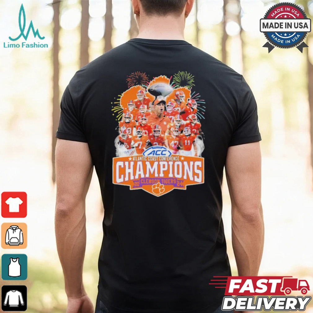 Clemson Tigers Atlantic Coast Conference Champions 2024 T Shirt Clemson Tigers Atlantic Coast Conference Champions 2024 T Shirt