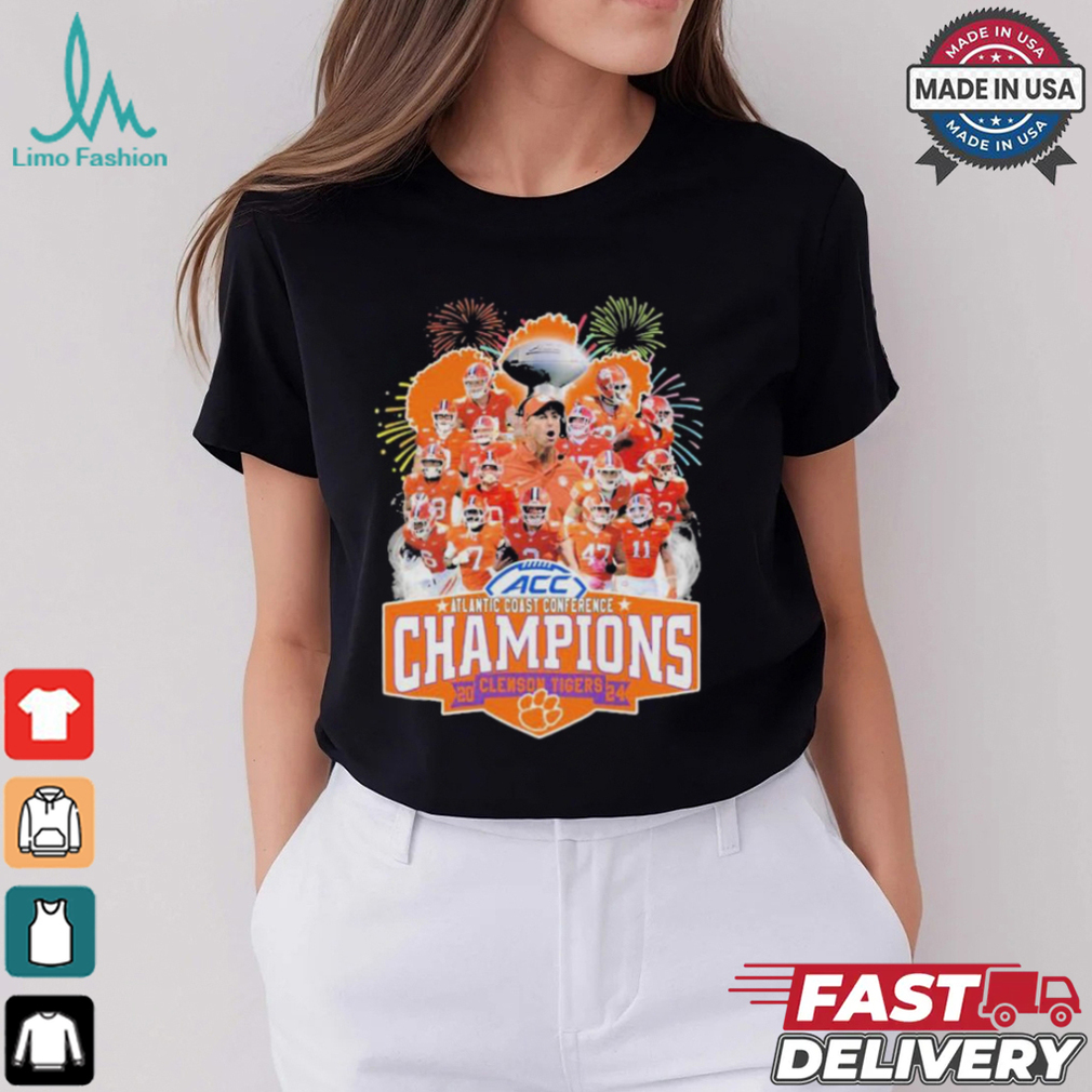 Clemson Tigers Atlantic Coast Conference Champions 2024 T Shirt Clemson Tigers Atlantic Coast Conference Champions 2024 T Shirt