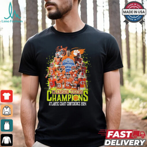 Clemson Tigers Champions Atlantic Coast Conference 2024 Shirt