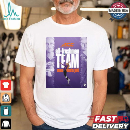 Clemson Tigers Neea Maria Joki ACC All Freshman Team Poster t shirt