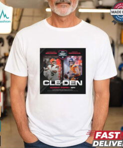 Cleveland Browns Vs Denver Broncos Monday Night Football An Afc Battle At 5280 NFL Poster t shirt