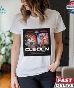 Cleveland Browns Vs Denver Broncos Monday Night Football An Afc Battle At 5280 NFL Poster t shirt