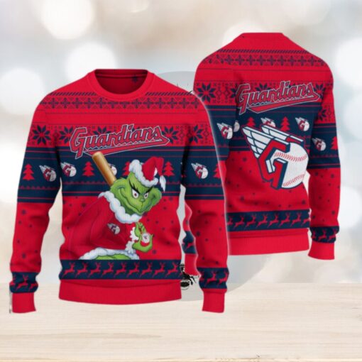 Cleveland Guardians Grinch Christmas Ugly Sweater